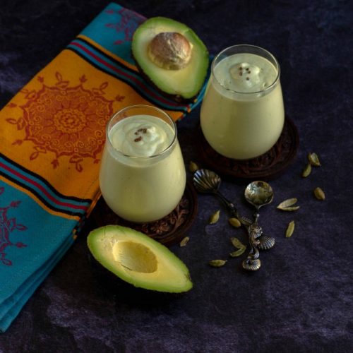 easy avocado lassi recipe with cardamom