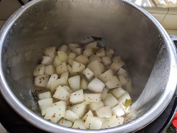 cooked ashgourd
