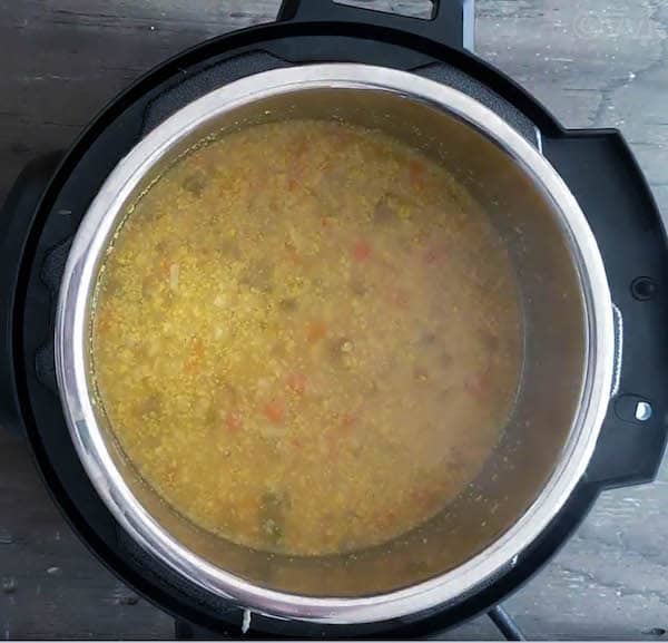 instant pot cauliflower soup ready