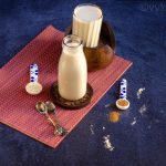 sattu porridge in a bottle and a glass