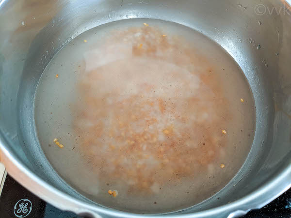 pressure cooking the rice and moong dal