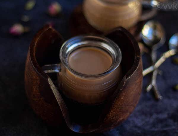 close up shot of instant pot dum chai