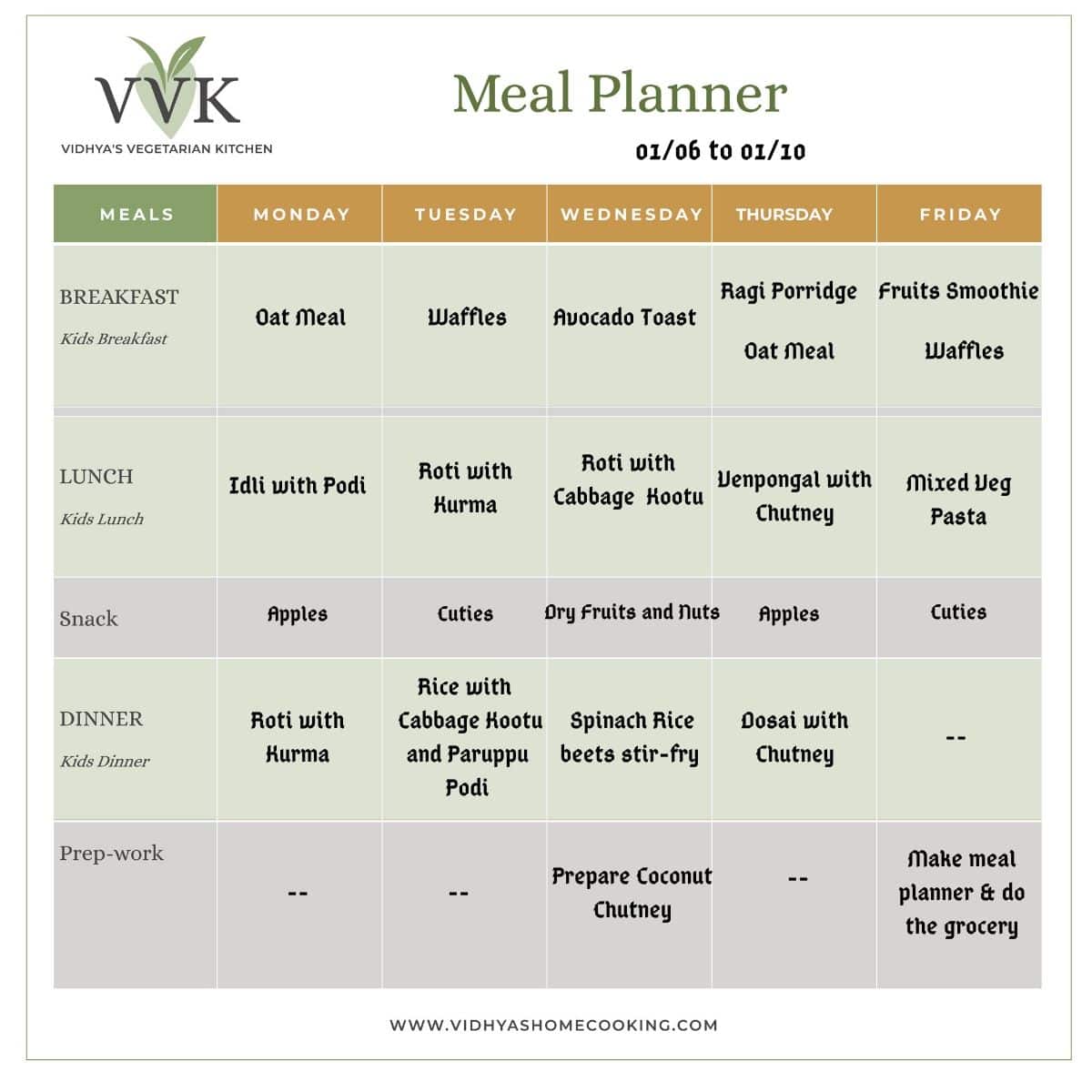 meal planner with instant pot recipes and one pot meals