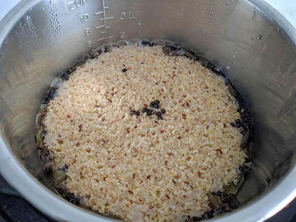 cooked pongal in Instant Pot