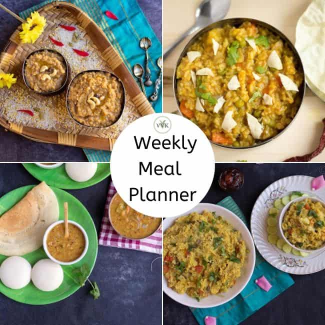 Semi-Homemade Meal Planner - Vidhya’s Vegetarian Kitchen