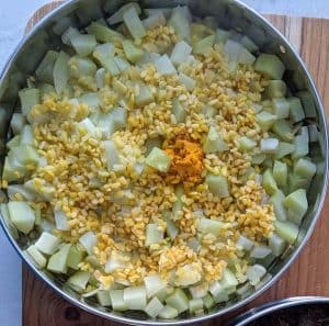 veggie dal mix after pressure cooking