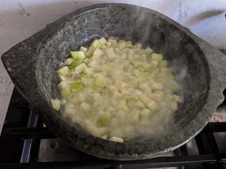 cooked cucumber