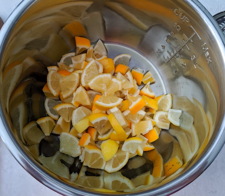 oil plus lemon added into the instant pot
