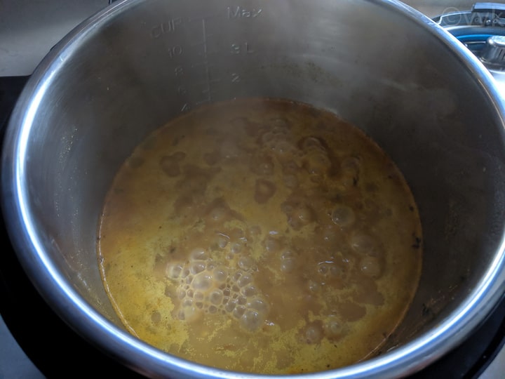 soybean curry simmering