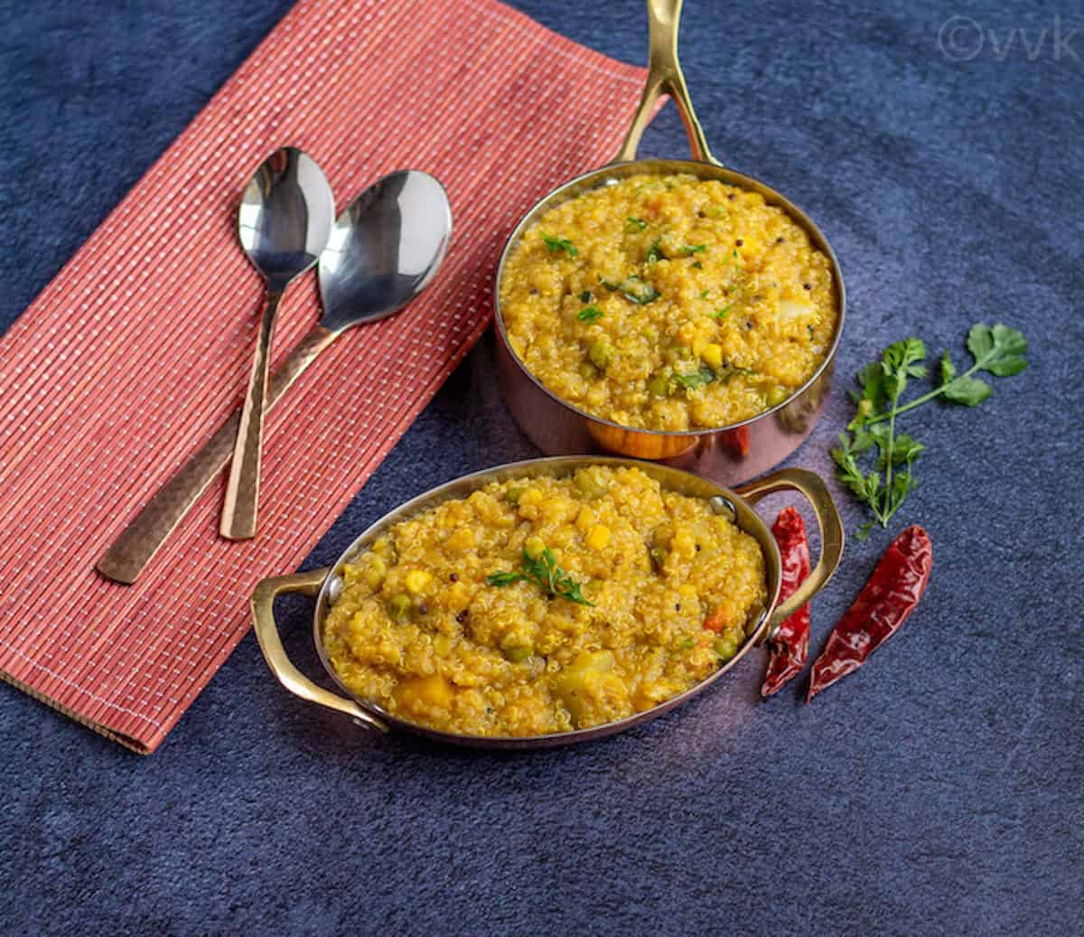 Pressure Cooker Sambar Rice Quinoa Sambar Sadham