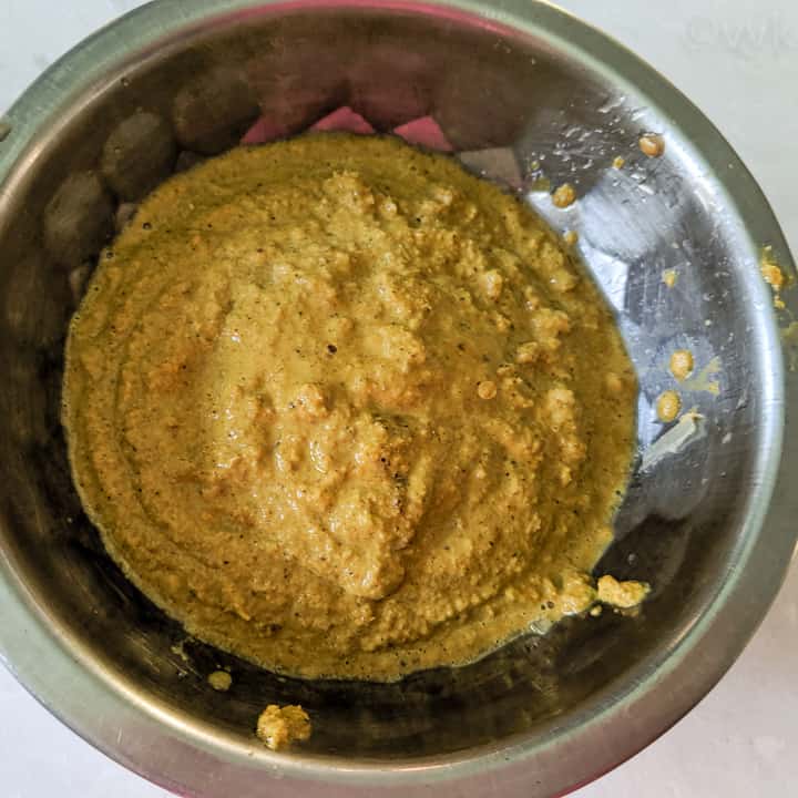 ground masala paste for kurma kuzhambu