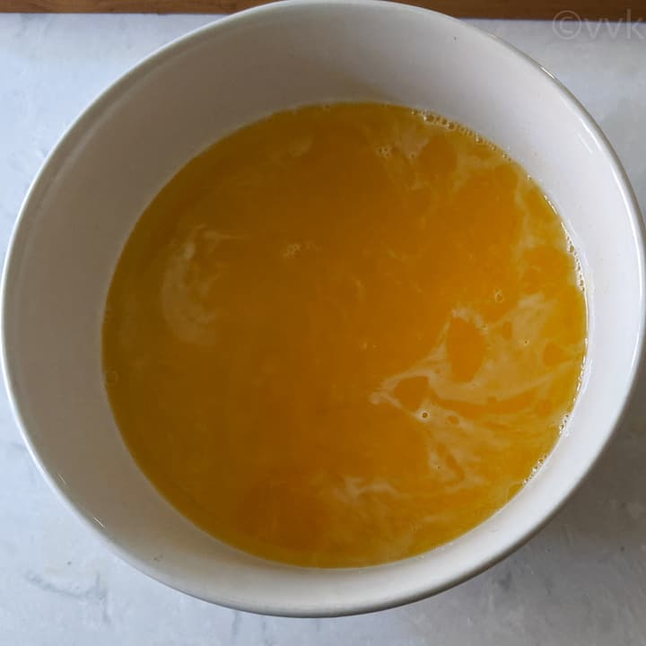 turmeric water for soaking the moong dal