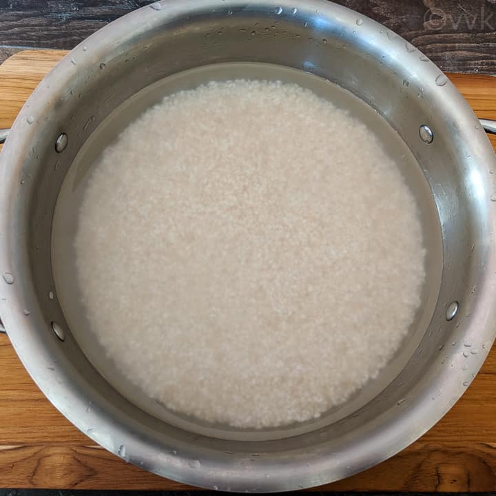 cleaned rice