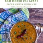 mango dal with text overlay for pinterest