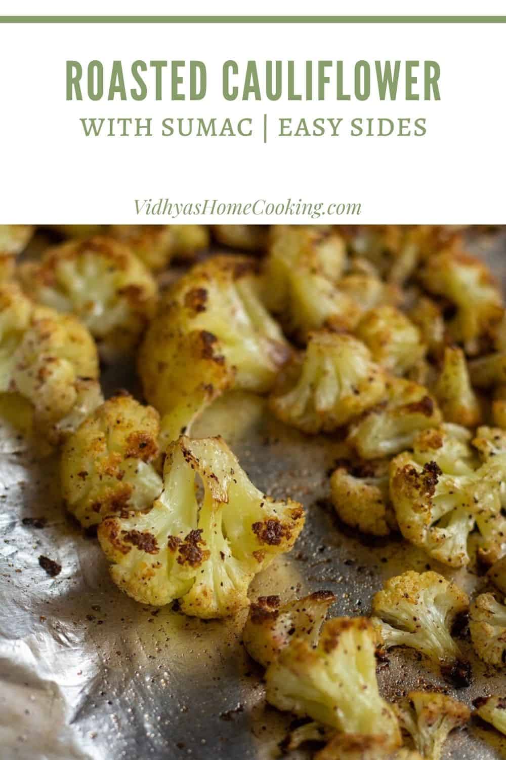 Sumac Cauliflower Roasted Cauliflower with Sumac