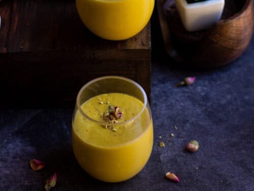 Vegan Mango Lassi | 3 Ingredient Mango Lassi Recipe