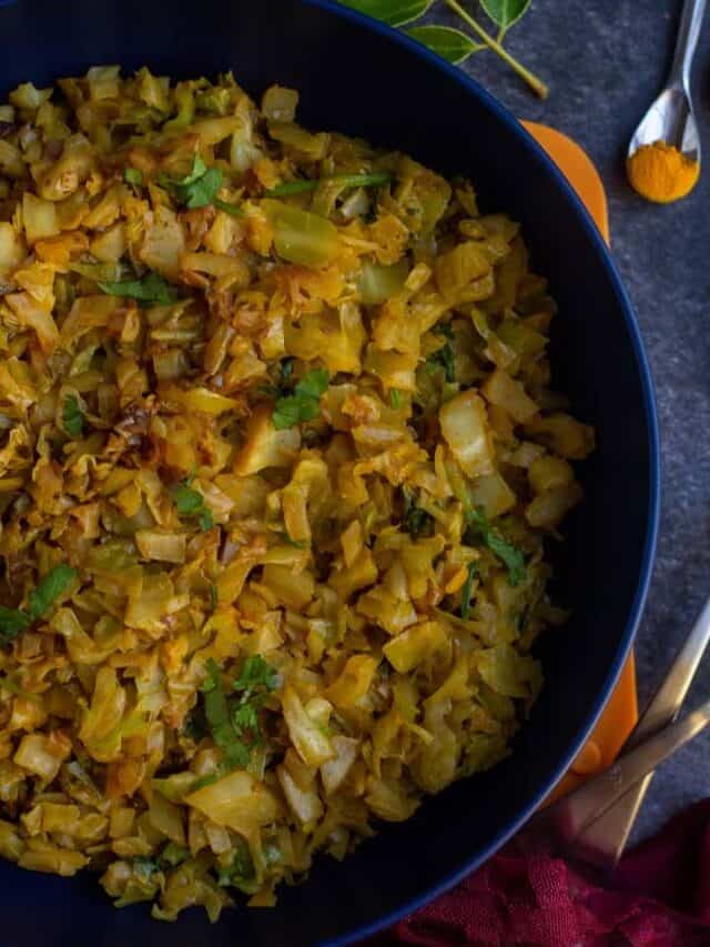 Cabbage Curry Vidhya’s Vegetarian Kitchen