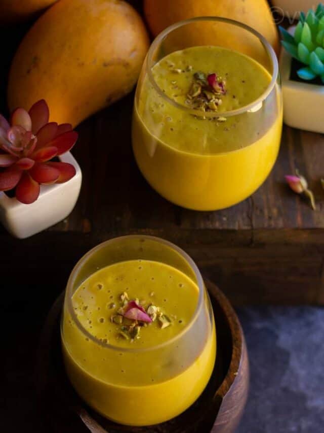 3-Ingredient Vegan Mango Lassi