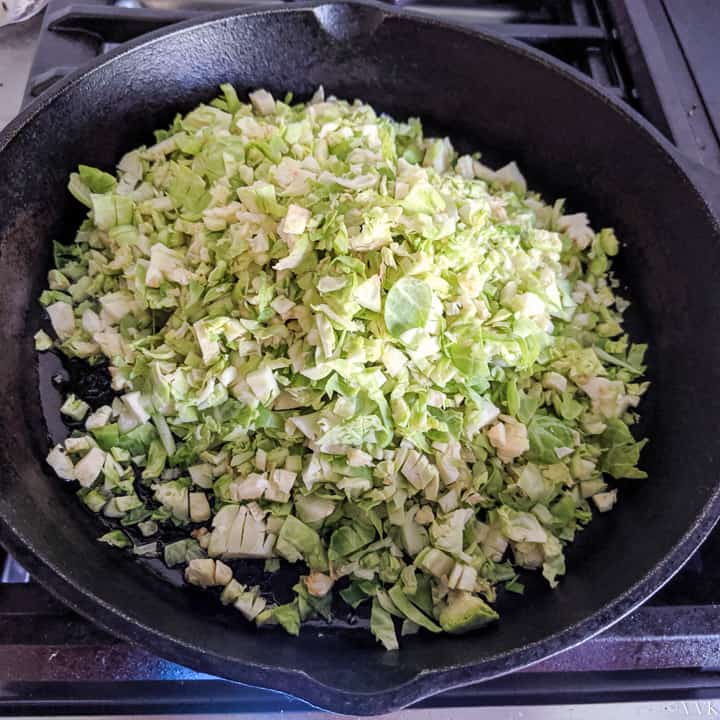 cooking the brussels sprouts