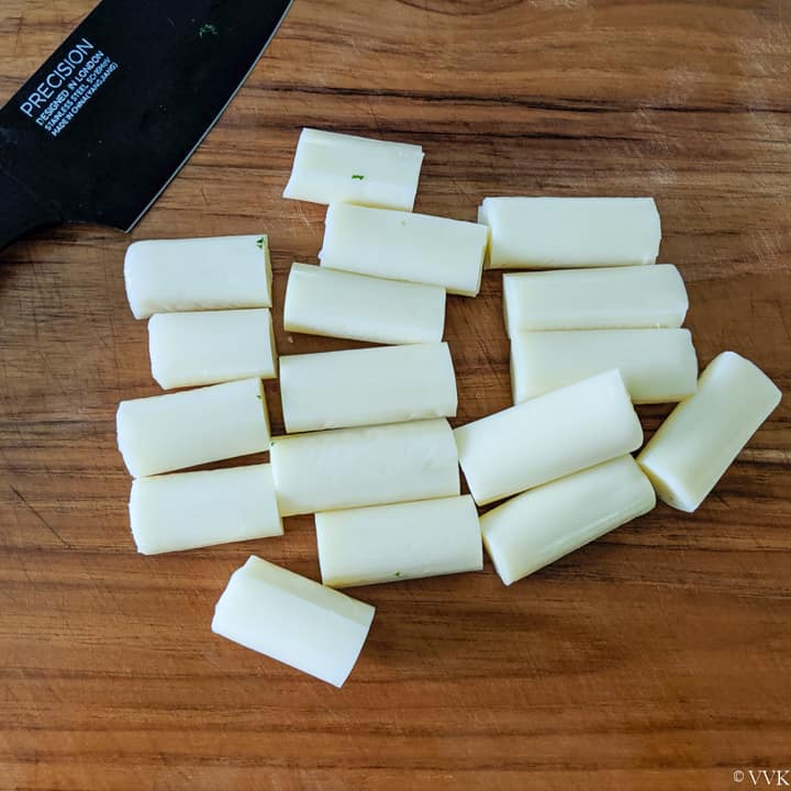 cut cheese sticks