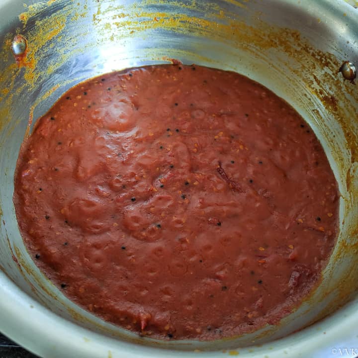 tomato pickle after 30 minutes