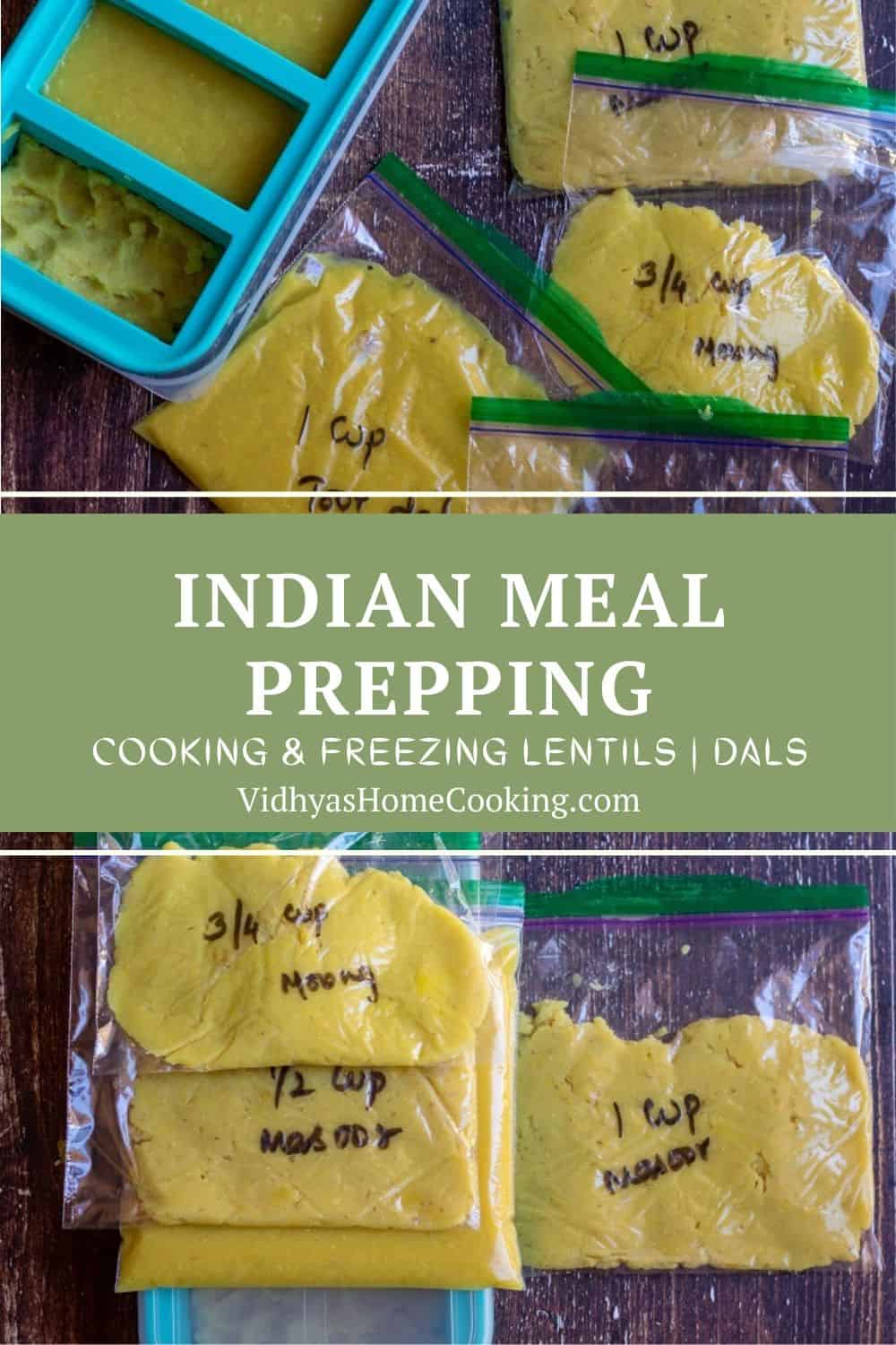 How to Cook and Freeze Lentils Indian Meal Prep Ideas