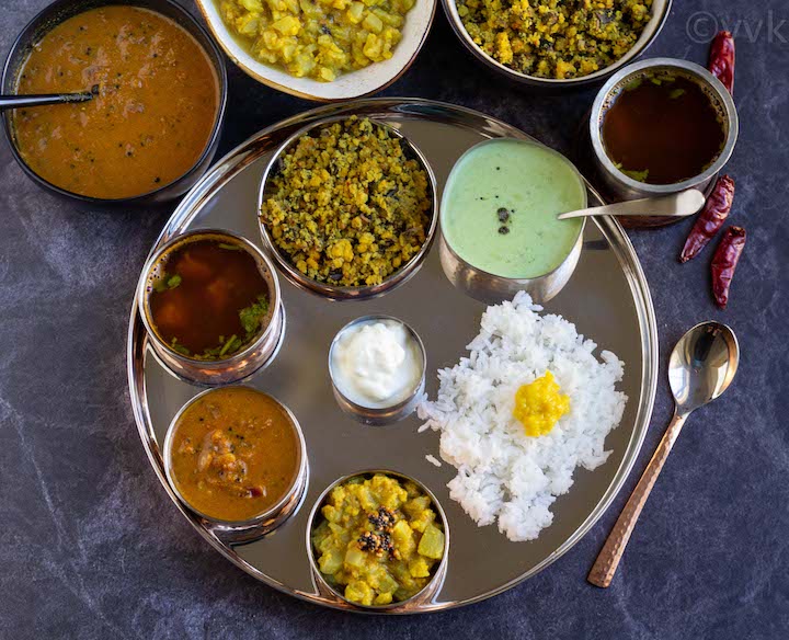 simple tamilnadu tambram style lunch menu