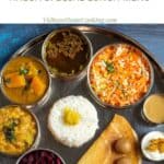 gowri habba special lunch menu with text overlay for pinterest