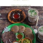 healthy ragi platter with text overlay for pinterest