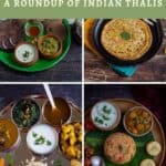 Indian thali collage for pinterest
