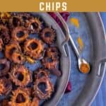 air fryer recipe with text overlay for pinterest