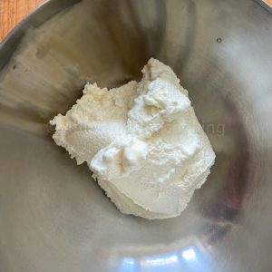 ricotta cheese in mixing bowl