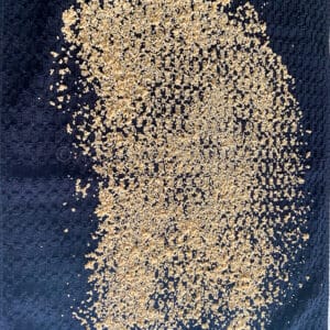 drying foxtail millet on a kitchen towel