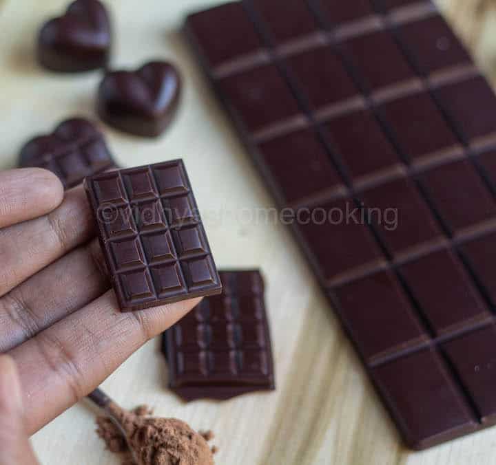closeup shot of chocolate bars