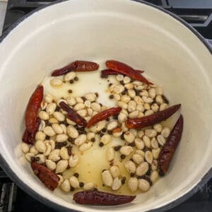 roasting spices and peanuts