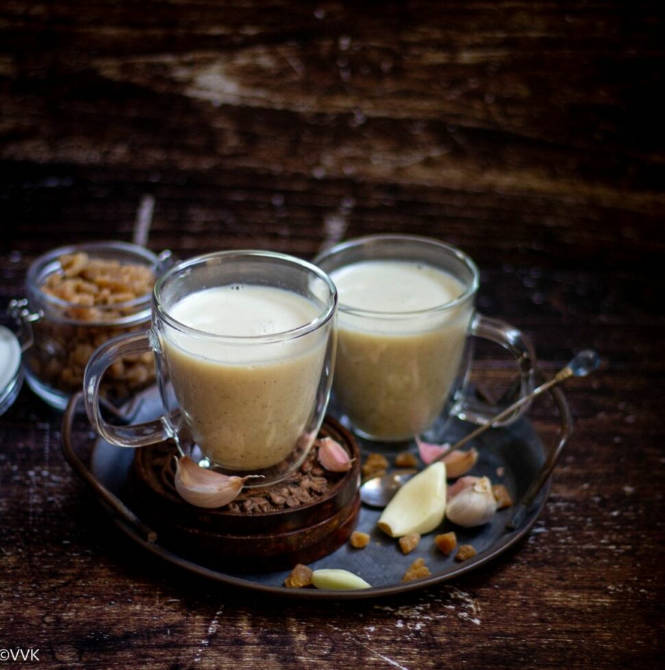 Garlic Milk Poondu Paal Vidhya’s Vegetarian Kitchen