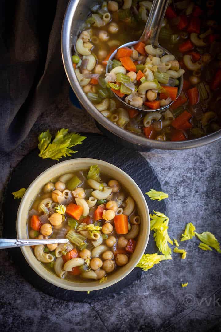 Vegan Chickpeas Pasta Soup Instant Pot Chickpeas Noodle Soup Vidhya