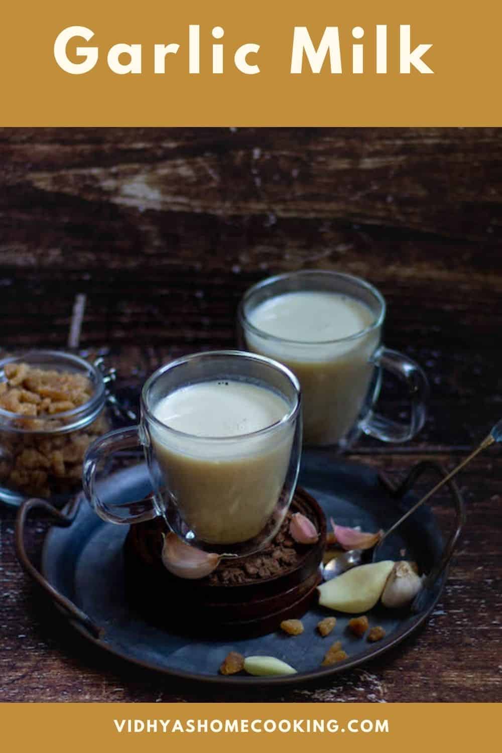 Garlic Milk Poondu Paal Vidhya’s Vegetarian Kitchen