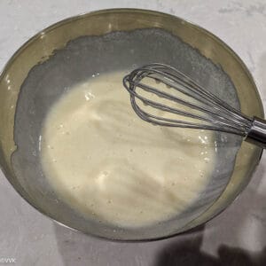 combining sugar and yogurt