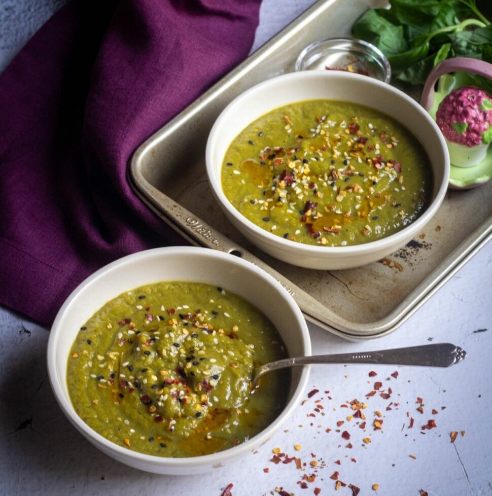 Asparagus Broccoli Pea Soup Instant Pot Vegan Asparagus Soup