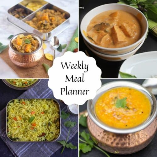 Easy Instant Pot Vegetarian Meal Plan - Vidhya’s Vegetarian Kitchen