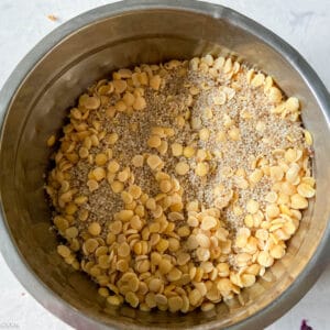soaked millet and toor dal