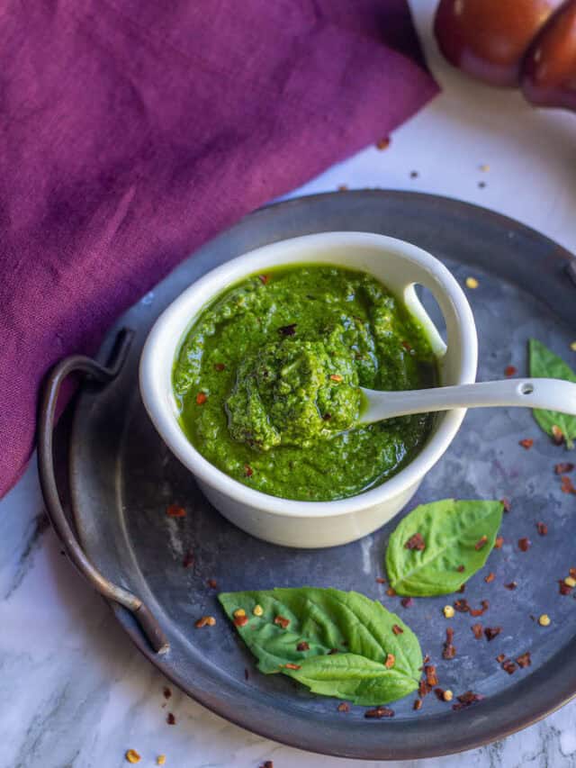 Homemade Basil Pesto