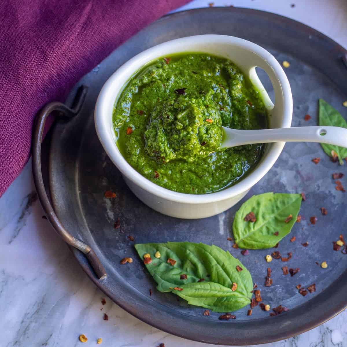 Homemade Basil Pesto Fresh Basil Pesto Recipe