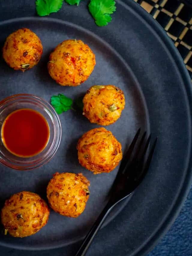 Rice Cheese and Veggie Balls