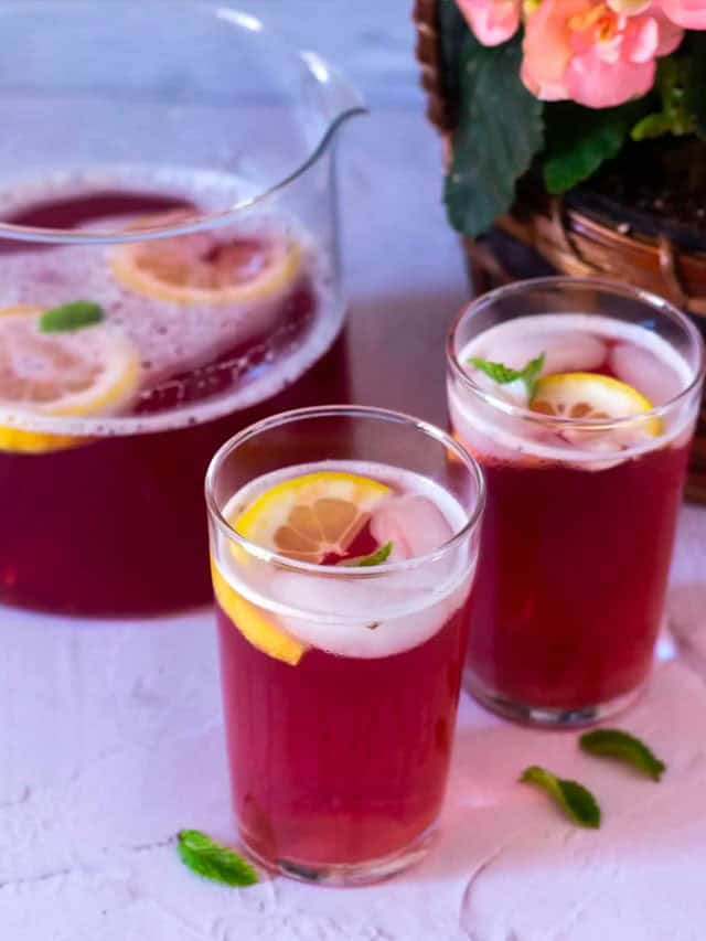Instant Pot Raspberry Green Tea Spritzer