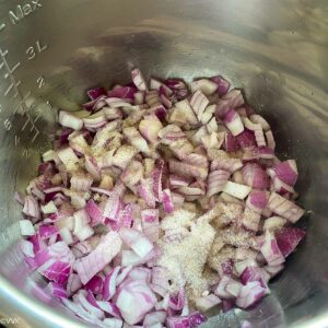 cooking onions with salt