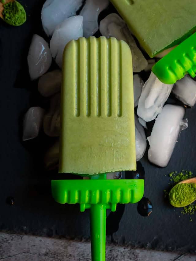 Matcha Green Tea Popsicles Vidhya’s Vegetarian Kitchen