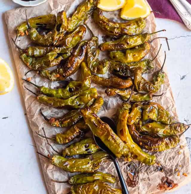 Air Fryer Shishito Peppers GWS Poster