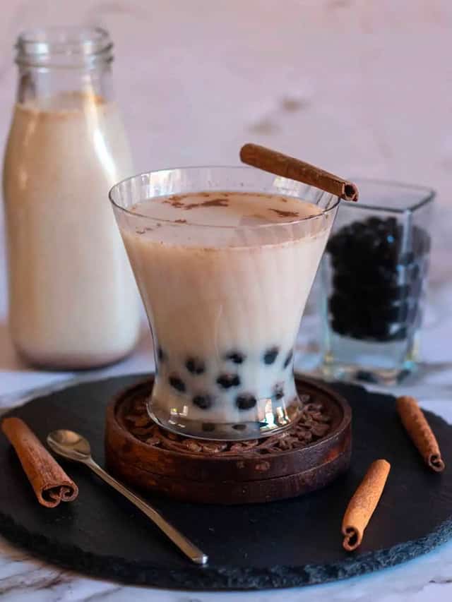 Instant Pot Horchata Boba Vidhya’s Vegetarian Kitchen